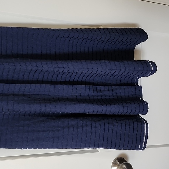 Chetta B Navy Knee Length Shirt Dress Size 4 - Picture 5 of 11